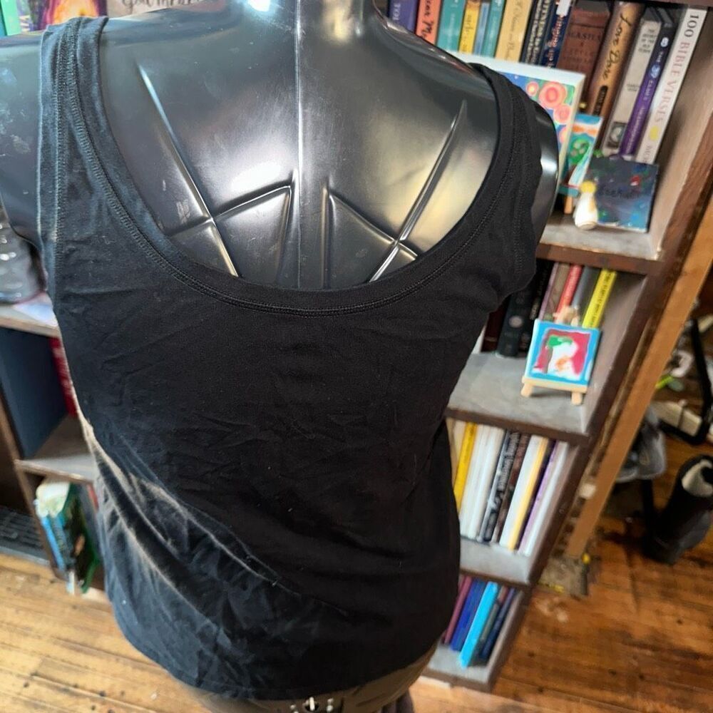 Eileen Fisher Black Elevated Basic Minimalist Xl … - image 2